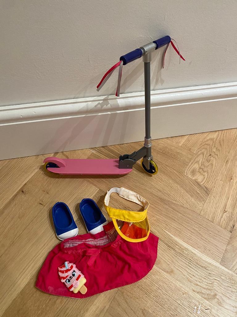 image for Our generation Scooter and accessories 