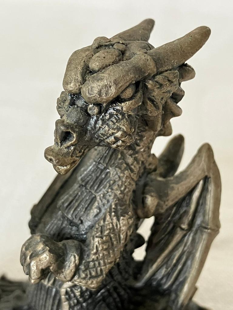 Heavy Pewter Sculpture by Tudor Mint Myth and Magic MAKE A WISH! Collectable Figurine 