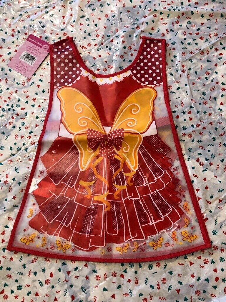 image for Little girls wipeable tabard/apron BNWT