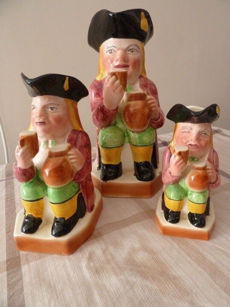 image for Set of THREE Avon Ware Toby Jugs