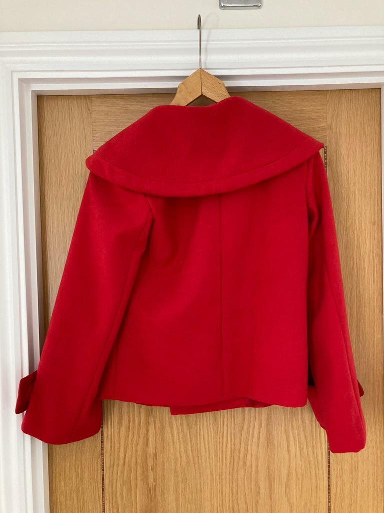 image for Ladies short red jacket size 10