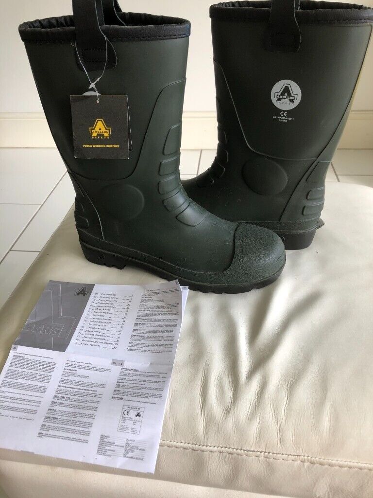image for SAFETY STEEL TOE CAP WELLINGTON BOOTS(bnwt)