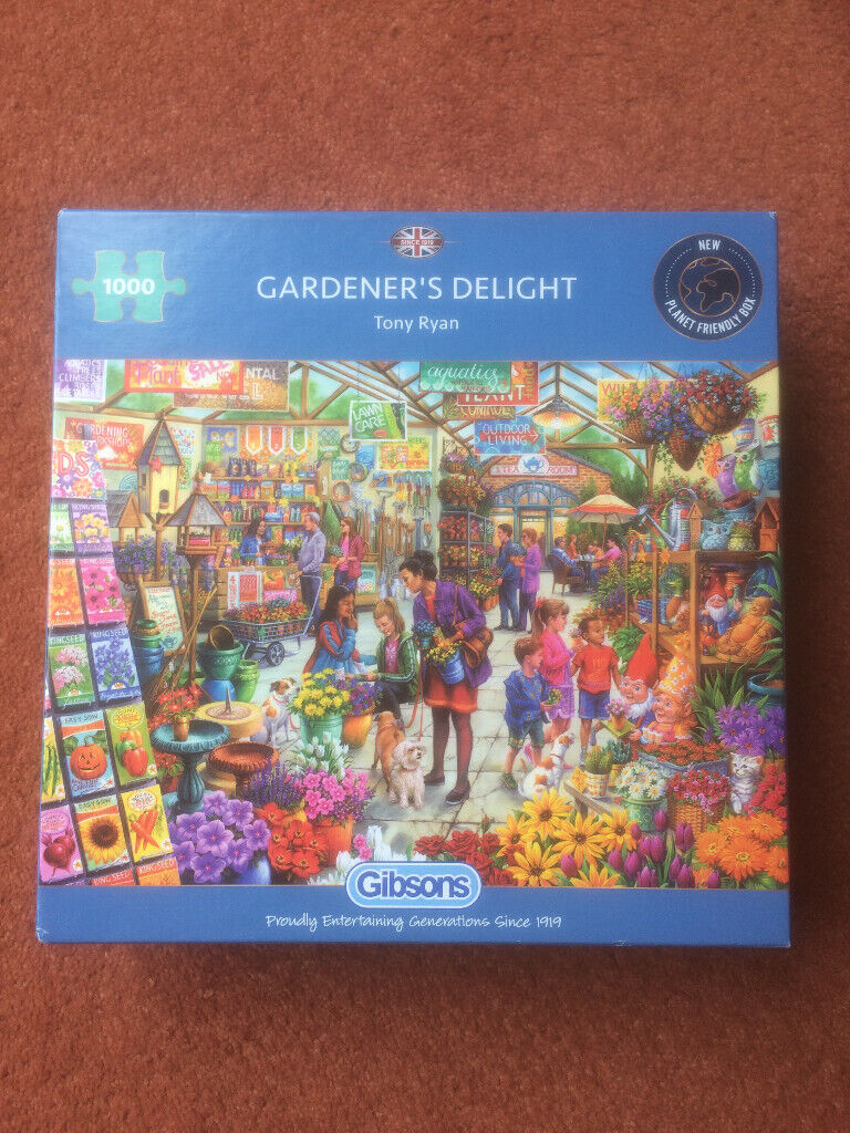 image for GIBSONS 1000 PIECE JIGSAW PUZZLE-GARDENER'S DELIGHT