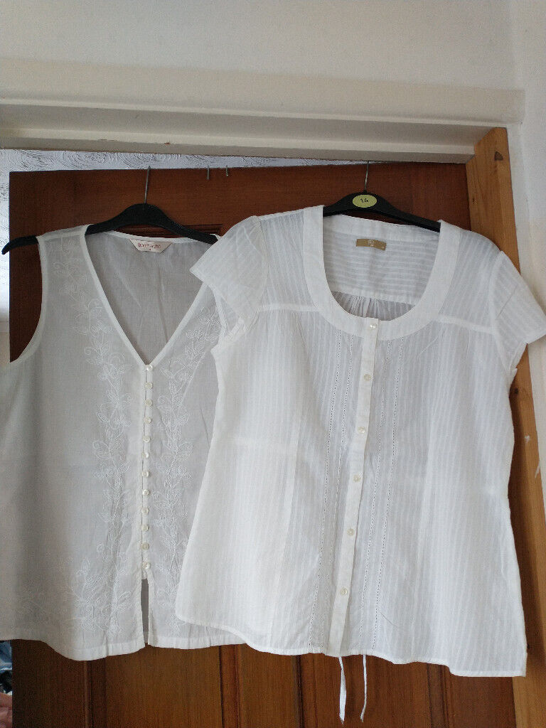image for COTTON TOPS - 2 - SIZE 14. BUST 38/40. OFF WHITE. VGC.