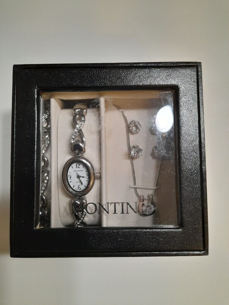 Montine watch hot sale and jewellery set