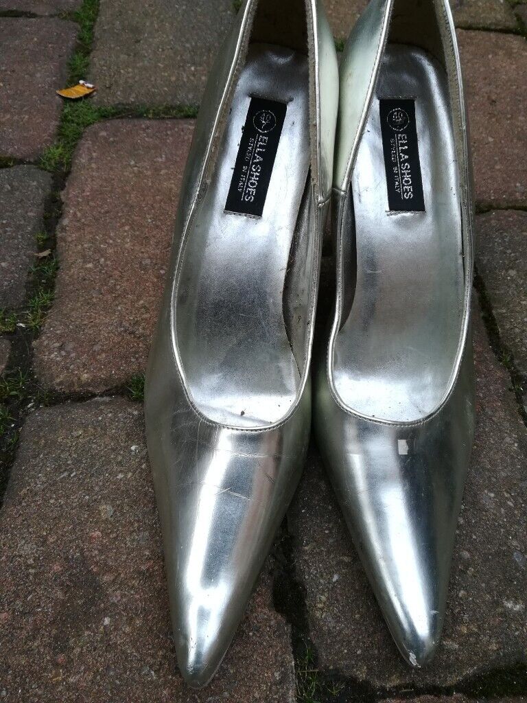 Ladies silver sales shoes size 7