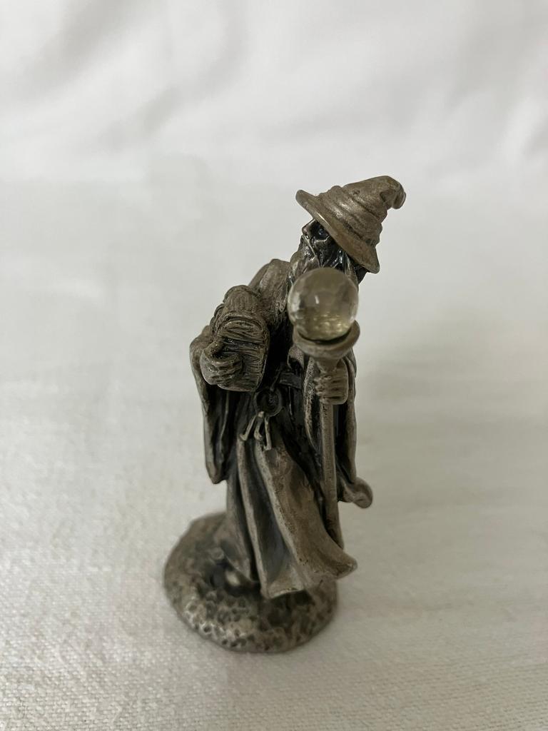 Tudor Mint Myth and Magic Pewter Sculpture THE KEEPER EX04 2002 Collectable Wizard