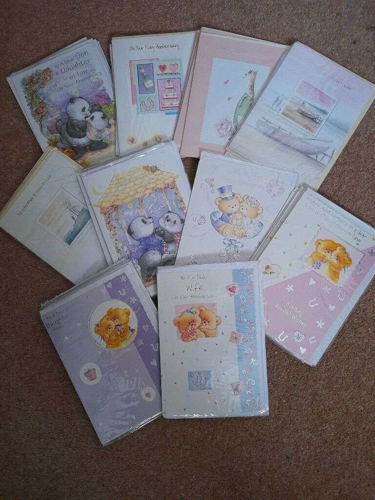 image for Anniversary Cards job lot OF 35 Cards