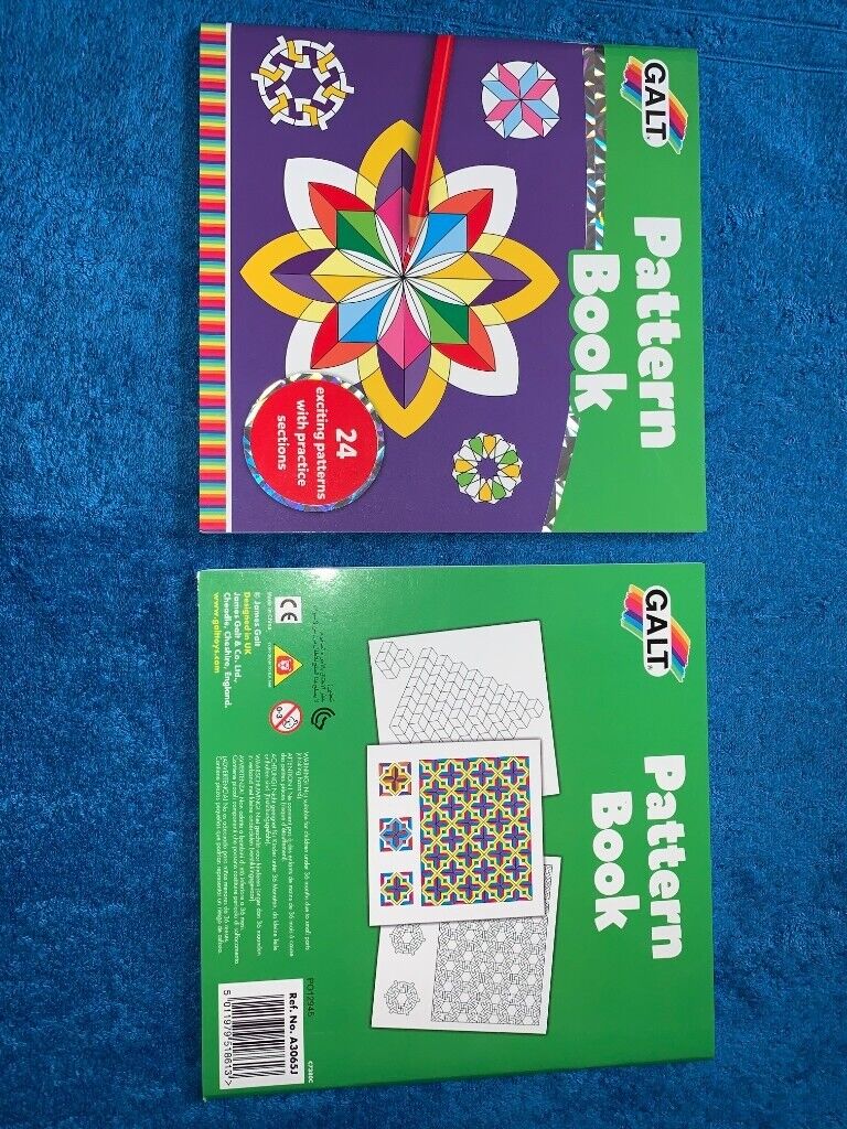 image for 2 x New / Unused Galt Pattern Book (Colouring) IP1