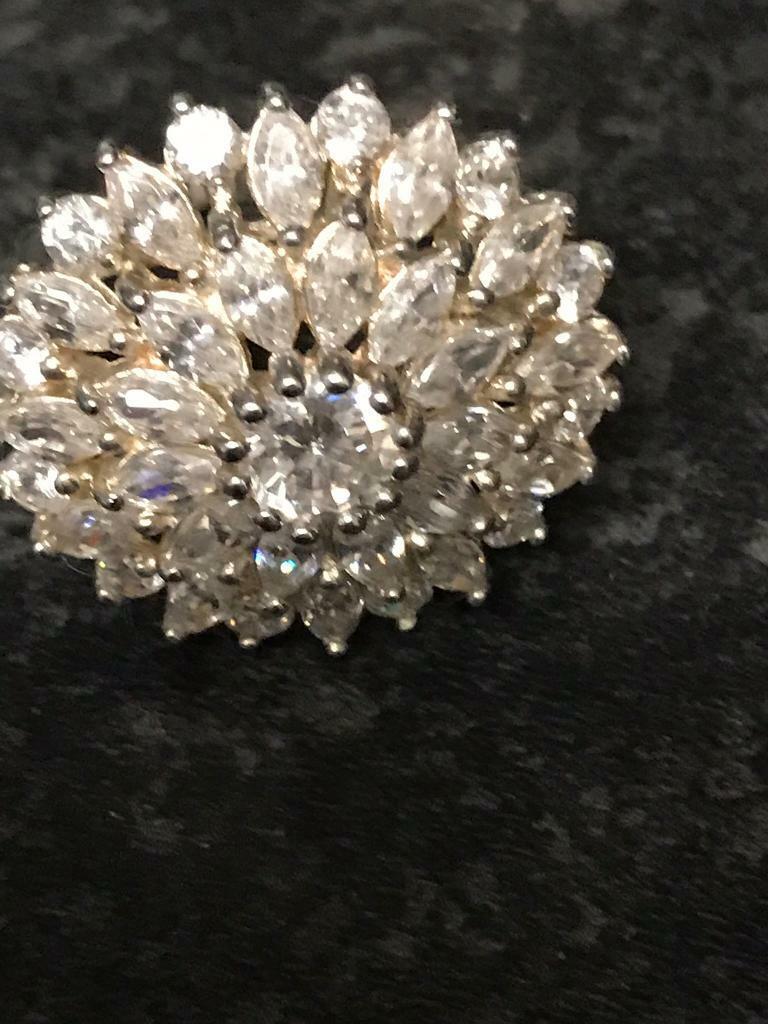 image for Silver cluster ring 