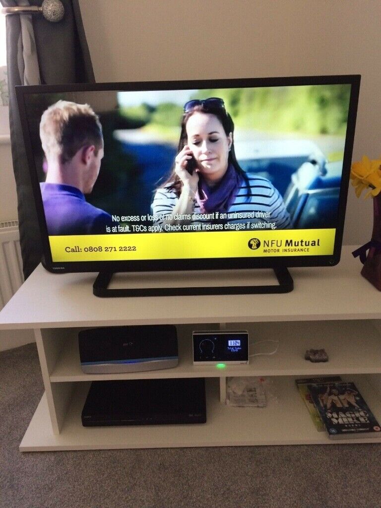 image for Toshiba tv. 32inch led full hd tv built in free view...
