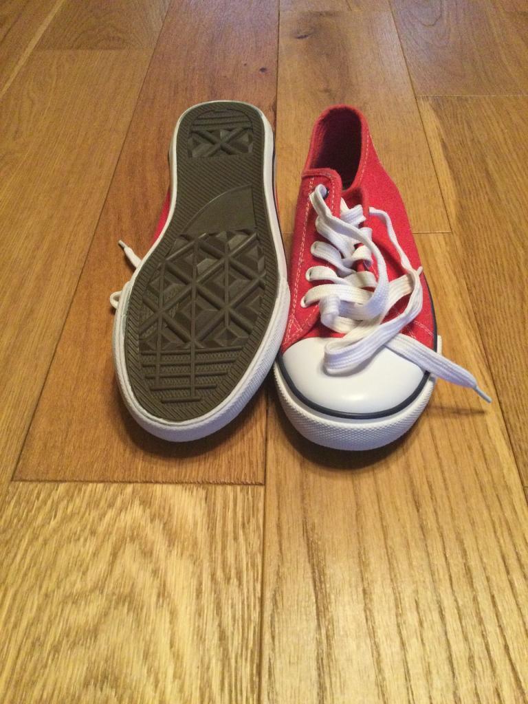 Red trainers 