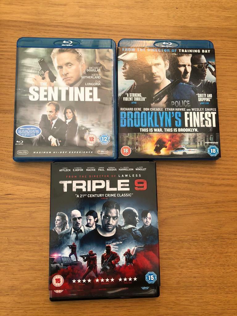 Various Blu-Ray films X 3 (age rating 12, 15 and 18)