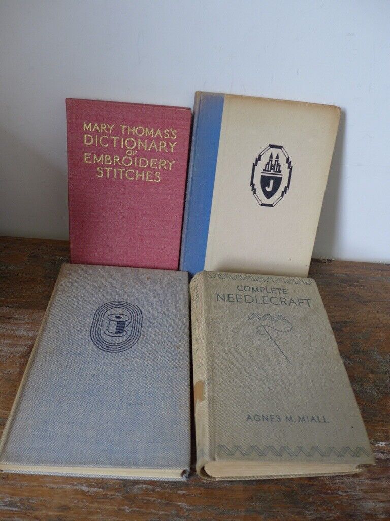 image for Four Vintage Needlework Needlecraft Hardback Books. See titles and details below. The four for £20.