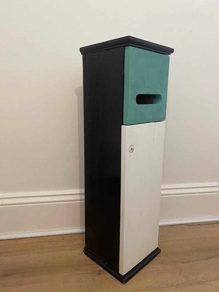 image for Vintage Industrial Square Green Cabinet Storage Cupboard 1950s 