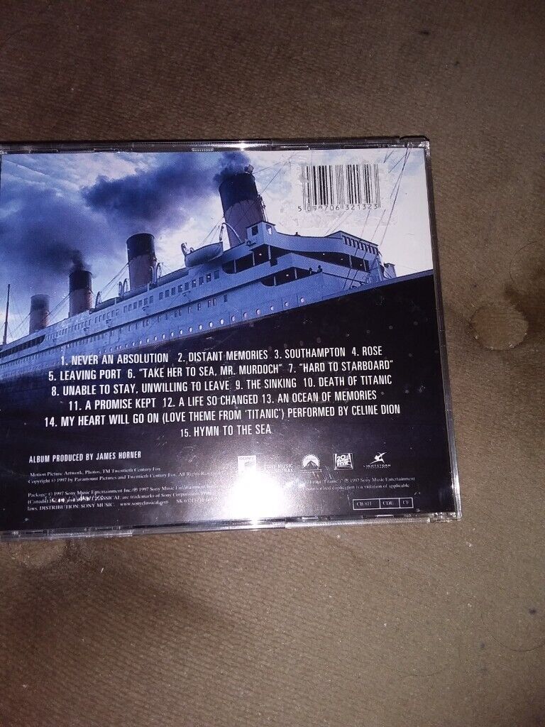 TITANIC CD FOR SALE.