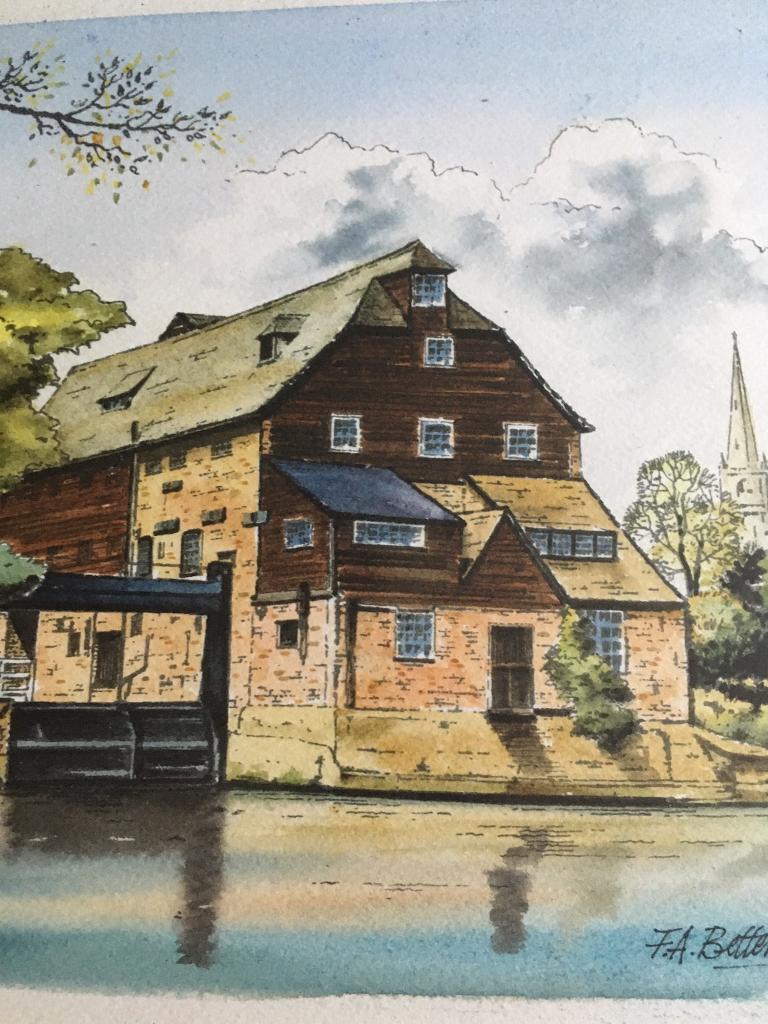 Limited Edition Mounted and Framed Print by F.A. Betteridge 1975 50/75 Hand Signed
