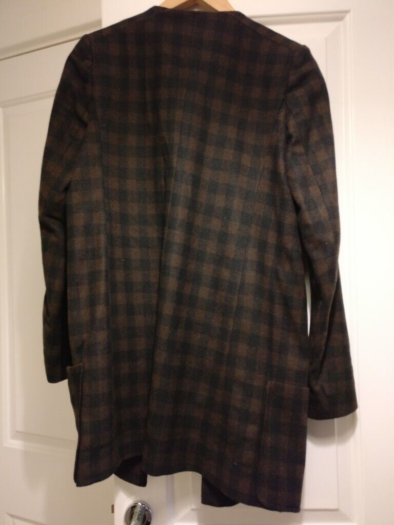 MAJE brown and black long jacket - Whool - Size 36
