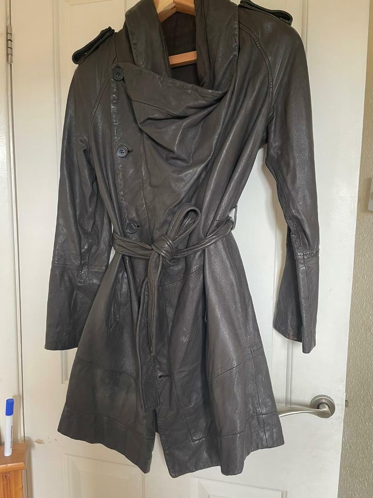 image for All Saints quality Leather Coat