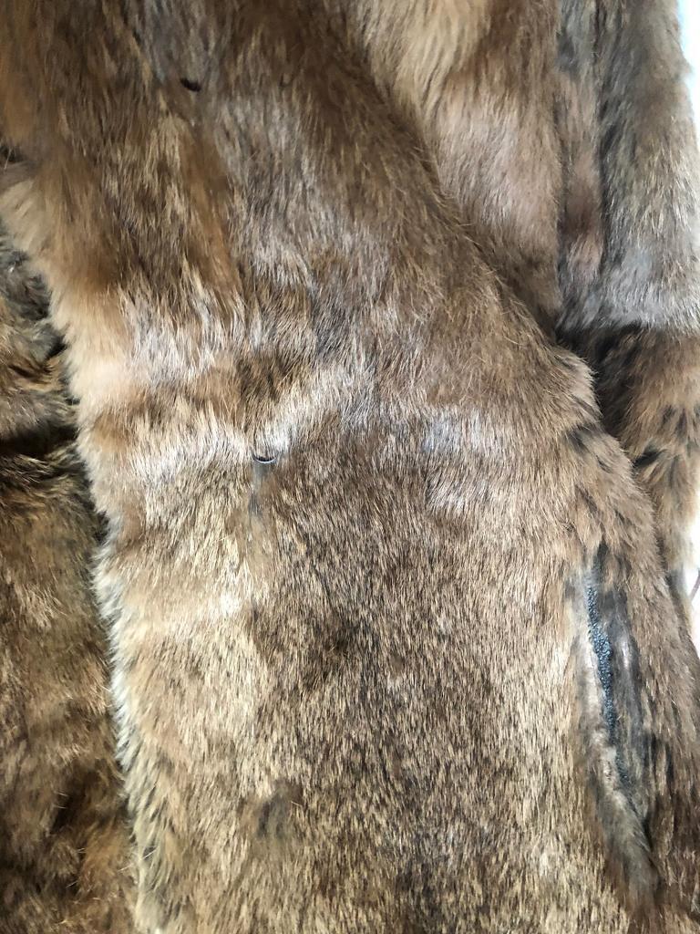  Real Rabbit fur coat in very good condition  Size( 8 to 12)