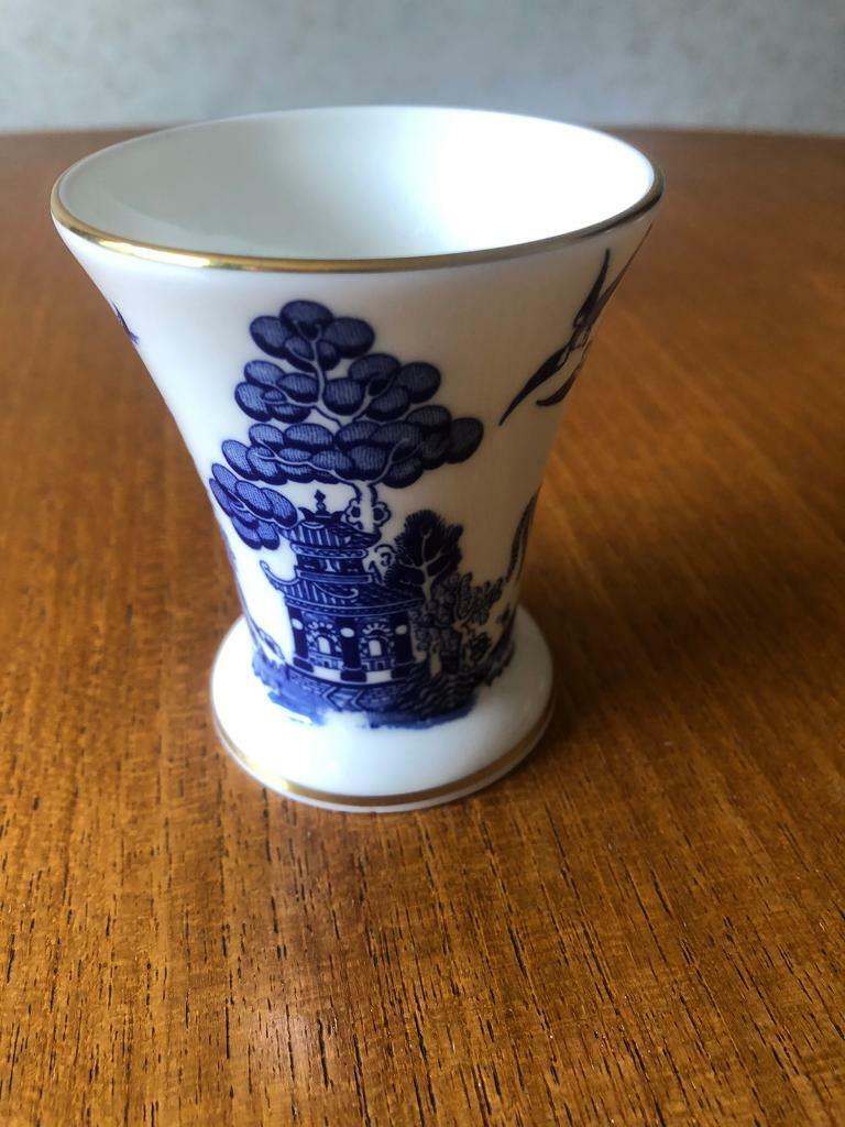 image for Vase by Coalport in Willow Pattern. Perfect condition 