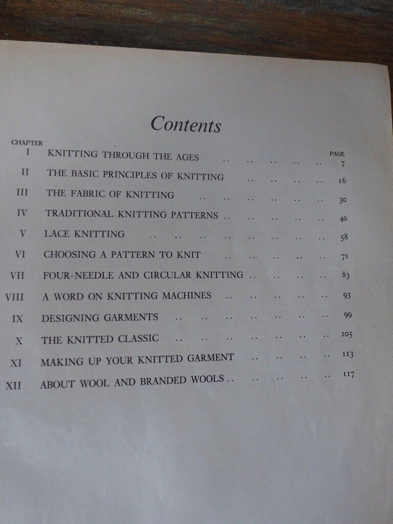 Four collectable vintage knitting hardbacks. THREE FIRST EDITIONS. See titles and details below.