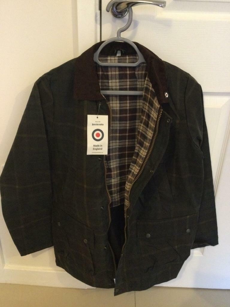 100% Genuine LAMBRETTA Check Wax Jacket x/s RRP £120