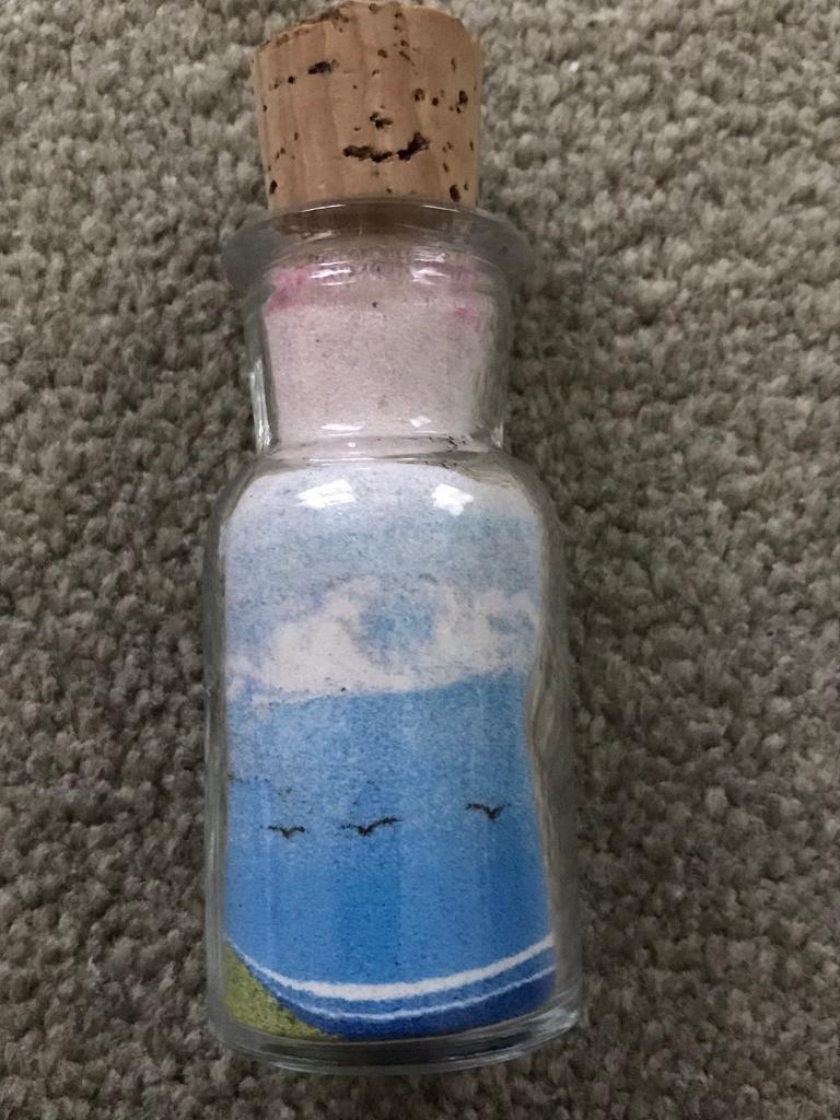 Vintage Coloured Sand Ornament
