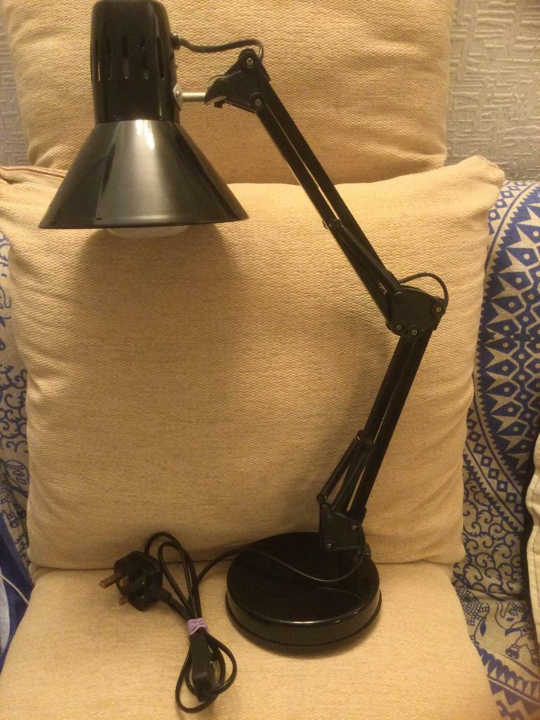 Black Angle-poise Table Lamp 
