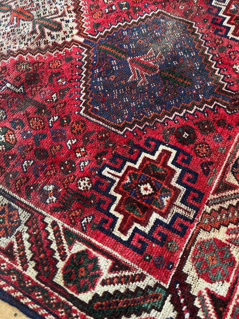 PERSIAN HANDWOVEN SHRIAZ WOOL  RUG