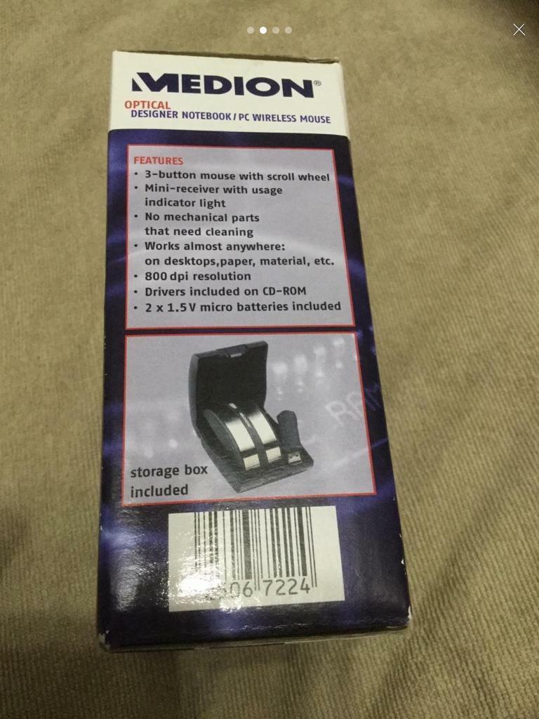 Optical Designer PC Wireless Mouse New Unused 