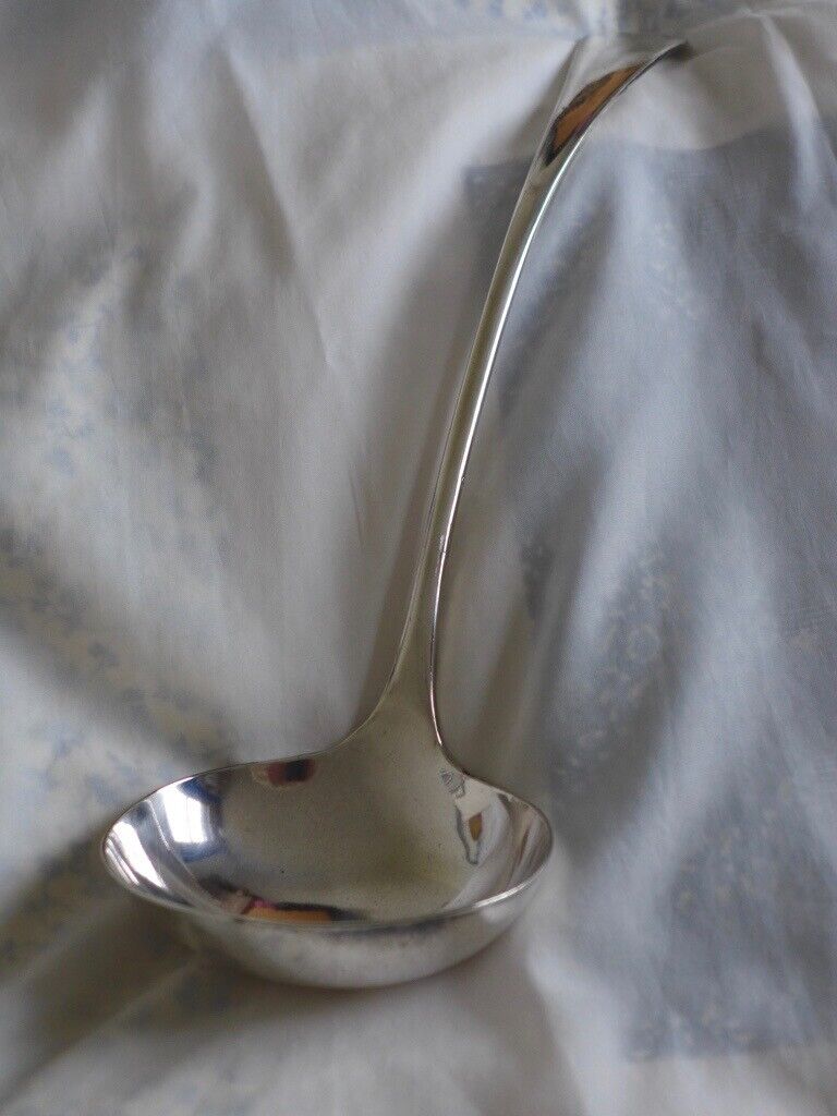 image for VINTAGE, ANTIQUE, VICTORIAN, SILVER PLATE LADLE, SERVING LADLE, SOUP LADLE. Made in Sheffield. Large
