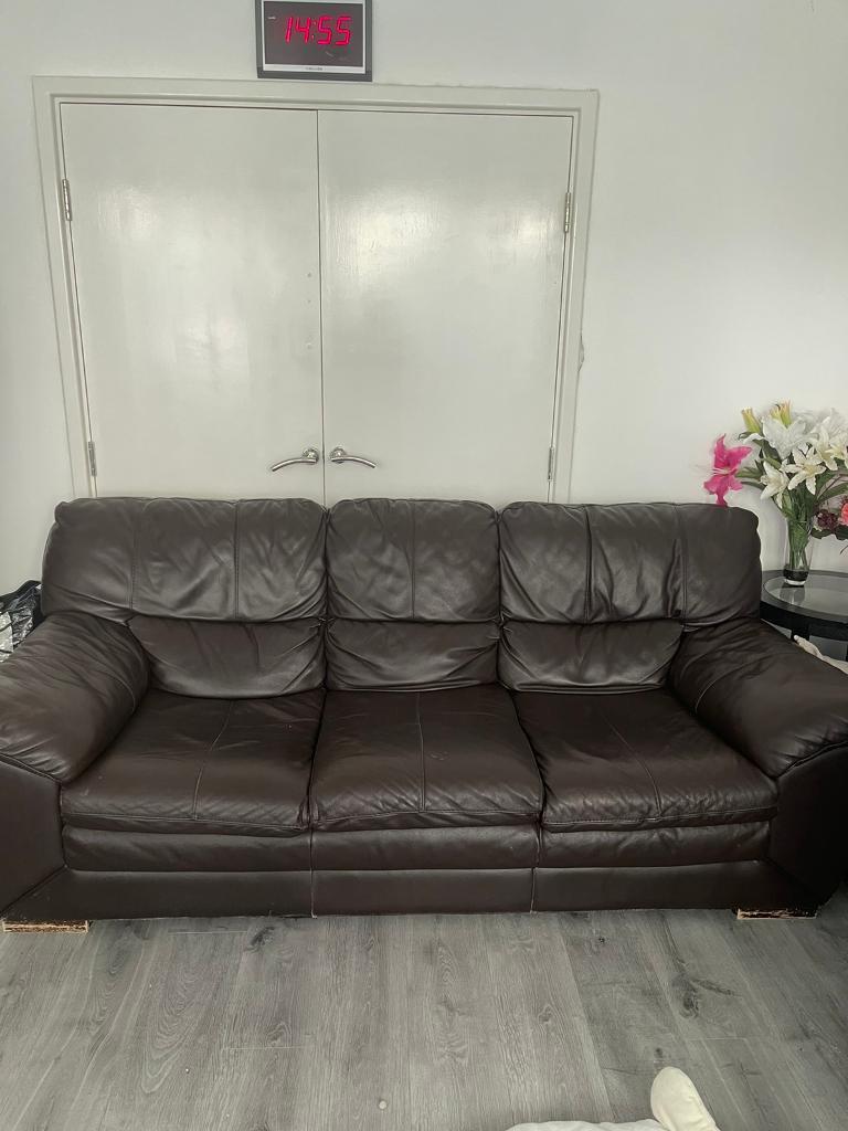 Dfs Leather sofa | in Camden, London | Gumtree