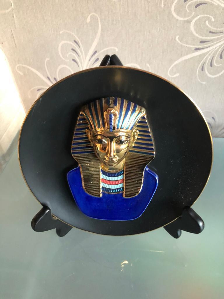 Egyptian Pharaohs 3d plates- decorative plates- collectibles