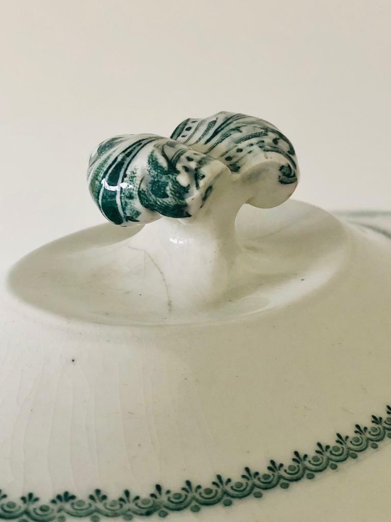 Antique Booths Serving Dish With Lid