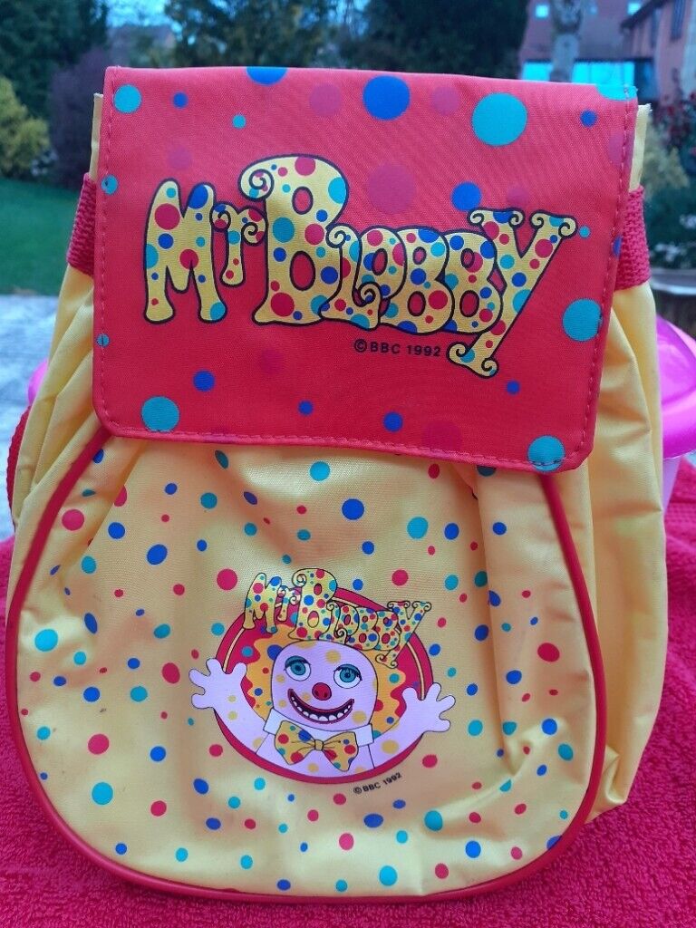 RARE Vintage Pingu, Mr. Blobby, Thomas the Tank Engine Bags from the 1990's