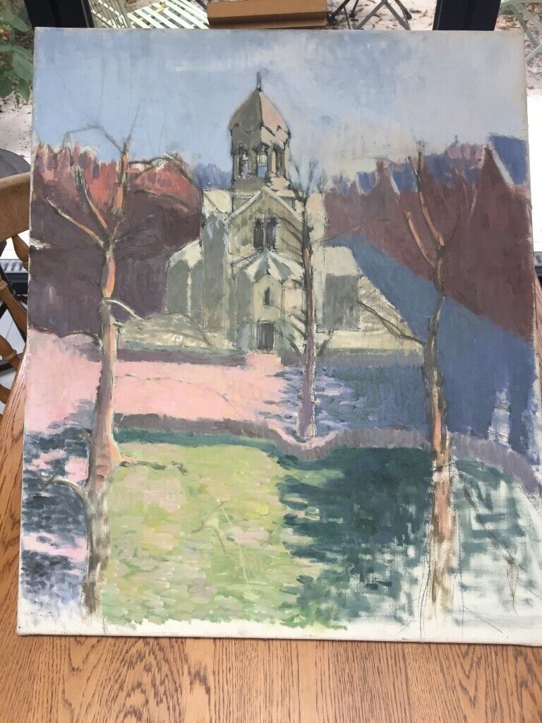 image for Original Church in Country painting