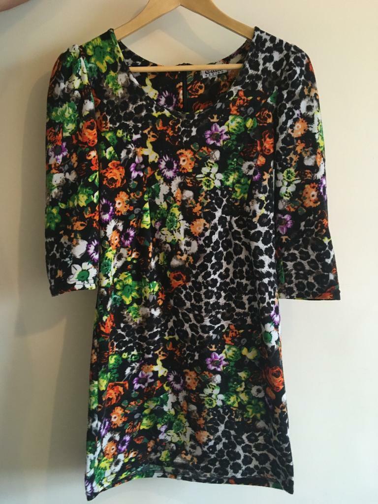 image for Multi-pattern 80s style dress 