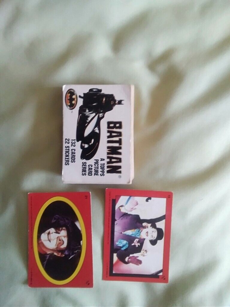 image for Batman 1989 43 cards and 2 stickers good condition