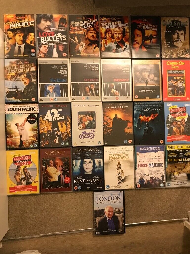 Hitchcock, Only Fools&Horses, Musicals, International cinema ... etc, DVD's 