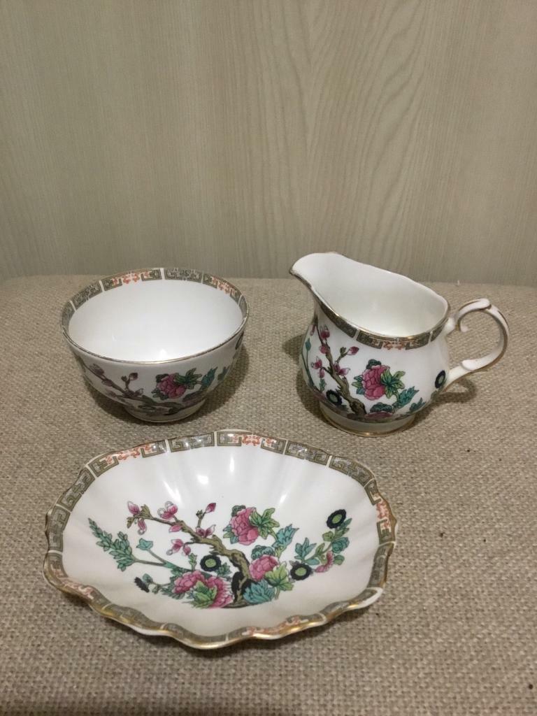 4 BONE CHINA JUG & SUGAR BASIN SETS (SELLING SEPARATELY) 