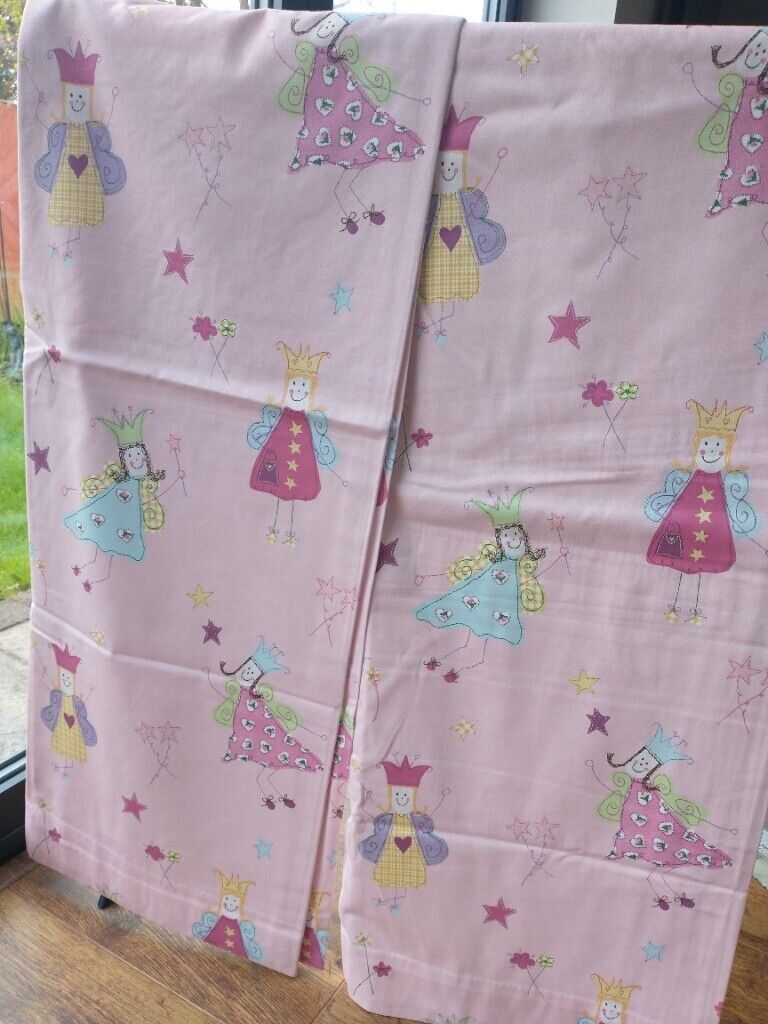 image for Laura Ashley 'Fun Fairys' Pink Curtains 
