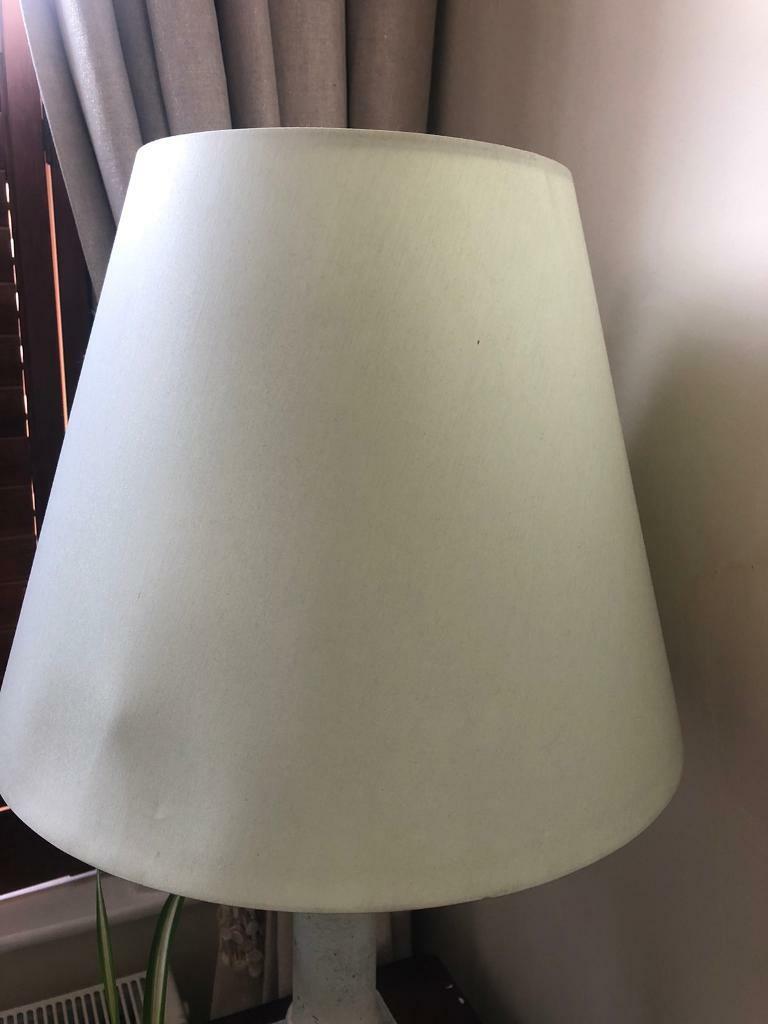 Very Large light green lamp shade. Collect Chichester