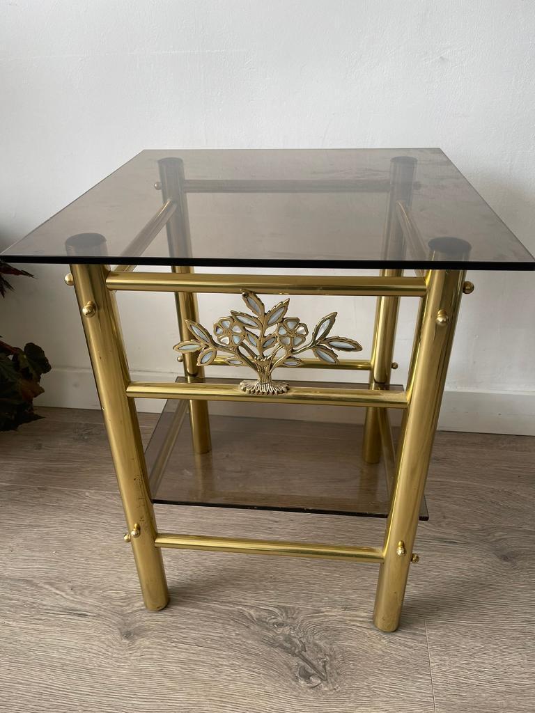 image for Mid century two tiered side table