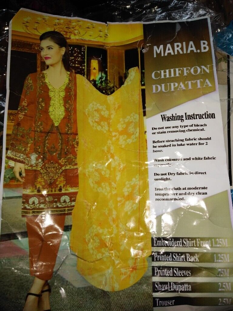 Maria. B shalwar kameez suit size xxl