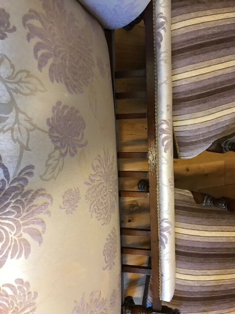 Antique Chaise Lounge + two matching chairs