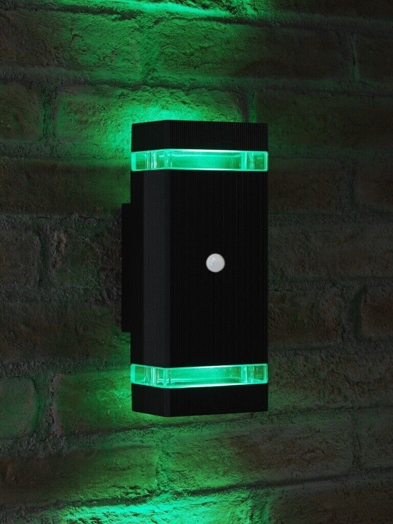 Modern Style Up & Down LED Wall Light With Sensor, Waterproof Function, Including 2 x GU10 Bulbs