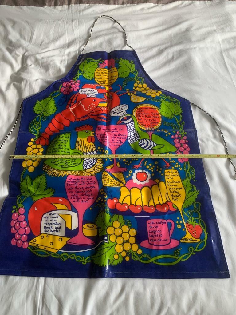 Very Rare A10 Wine Guide Vintage Adult Apron 