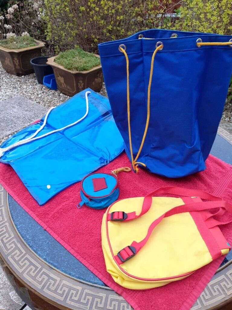 RARE Vintage Pingu, Mr. Blobby, Thomas the Tank Engine Bags from the 1990's