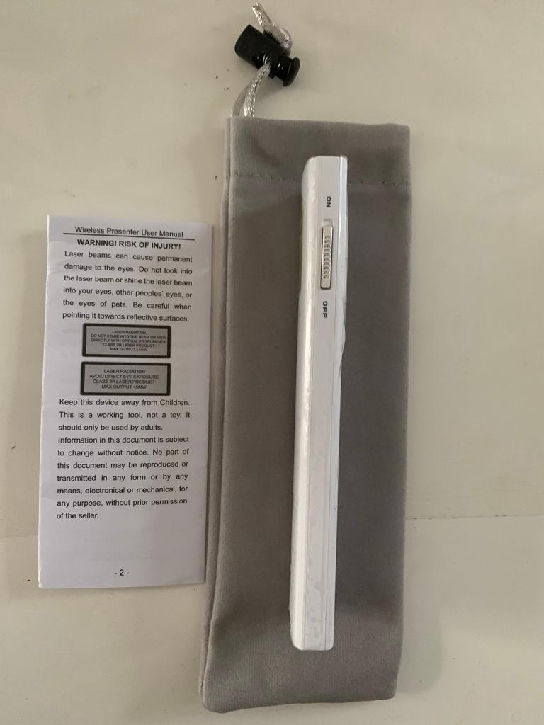Norwii N99 wireless rechargeable presenter with Air Mouse
